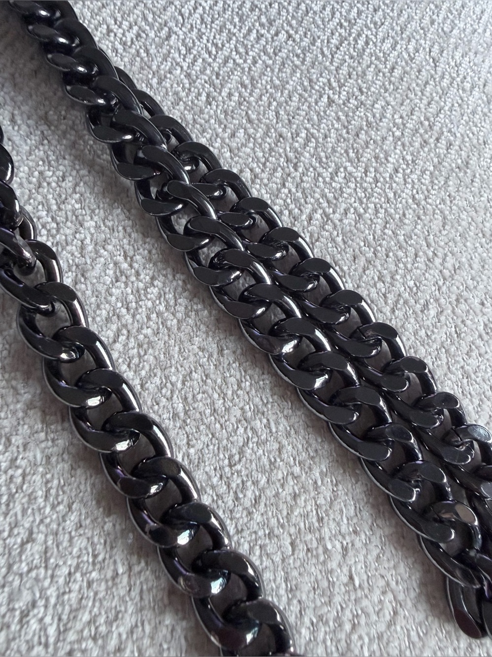 Brand New Italian Genuine Leather Chain-Strap Crossbody - Picture 5 of 10